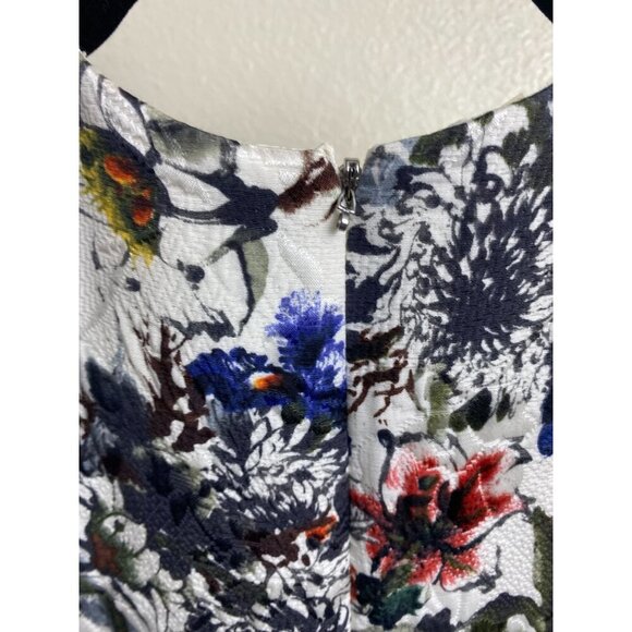Rebecca Taylor Silk Blend Matelasse Floral Print Skater Dress Size 4 Fit & Flare - Picture 16 of 16